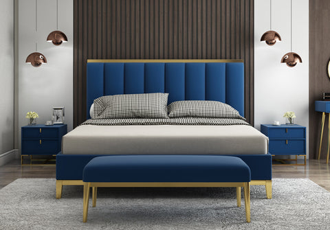 Italian style bed room furniture bedroom set luxury royal leather bed