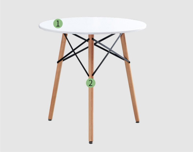 Kitchen Dining Table Furniture Round Strong