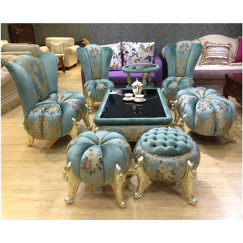 Luxury home furniture living room furniture 8 seats sofa pumpkin sofa set