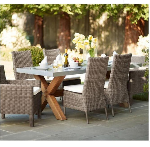 Hot sale good quality outdoor garden cheap patio marble dining table furniture