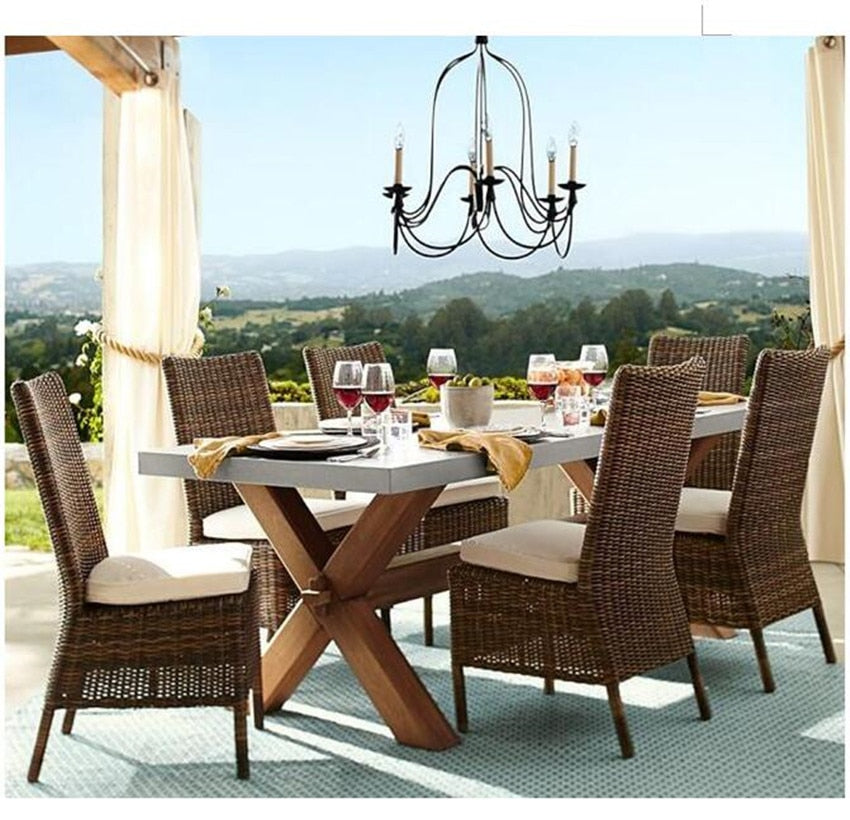 Hot sale good quality outdoor garden cheap patio dining table furniture