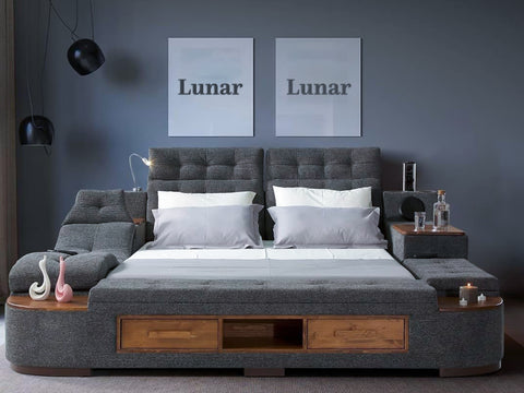 Fabric cloth bed furniture love making furniture