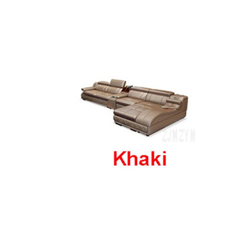 4 Seat Leather Living Room Sofa Set With Massage Function